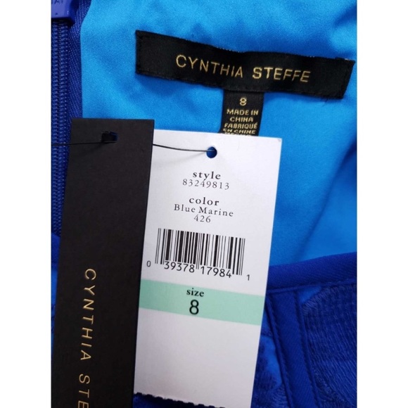 Cynthia Steffe Royal Blue Embroidered Dress - Picture 4 of 5